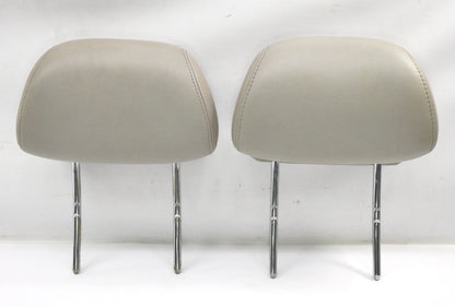 Leather Front Headrest Set 95-99 VW Cabrio MK3 Flint Beige - Genuine