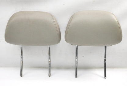 Leather Front Headrest Set 95-99 VW Cabrio MK3 Flint Beige - Genuine