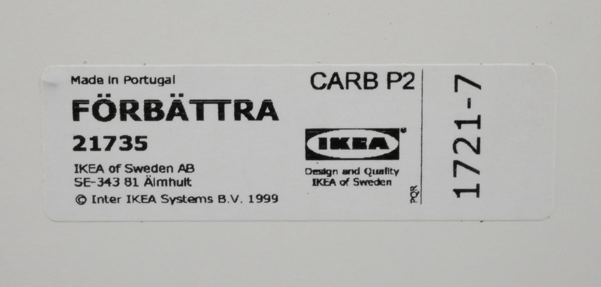 2x Ikea Forbattra White Cover Panels 15 x 42 1/2 402.664.08 21735