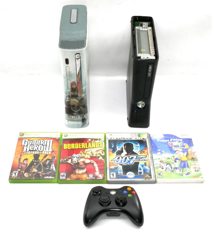2 XBox 360 Consoles For Parts or Repair Final Fantasy XIII Edition w/ 4 Games