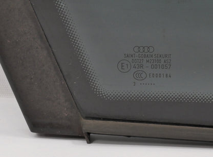 LH Rear Quarter Fixed Window Glass 02-05 Audi A4 S4 B6 Sedan - Genuine