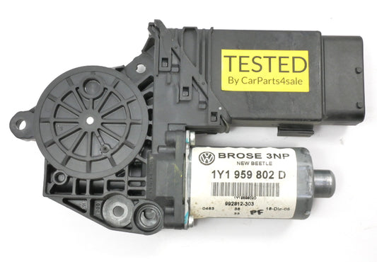 RH Front Power Window Motor 03-10 VW Beetle Convertible Genuine - 1Y1 959 802 D