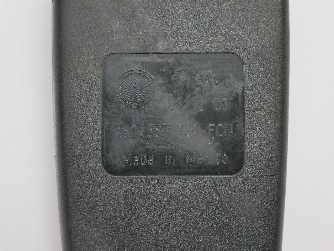 Rear Seatbelt Buckle Receiver 03-10 VW Beetle Convertible - 1Y0 857 739 A