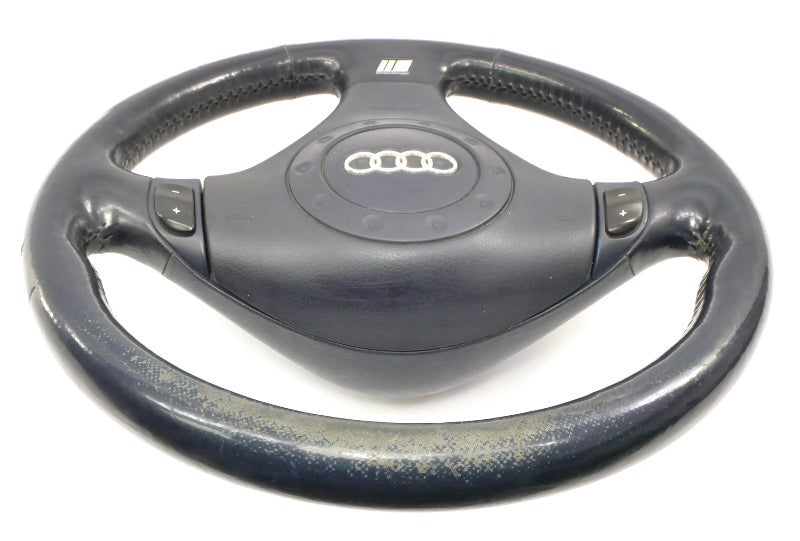 Navy Blue 3 Spoke Sport Steering Wheel 96-02 Audi A4 S4 B5 - Genuine - 4B0 880 201 G
