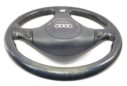 Navy Blue 3 Spoke Sport Steering Wheel 96-02 Audi A4 S4 B5 - Genuine - 4B0 880 201 G
