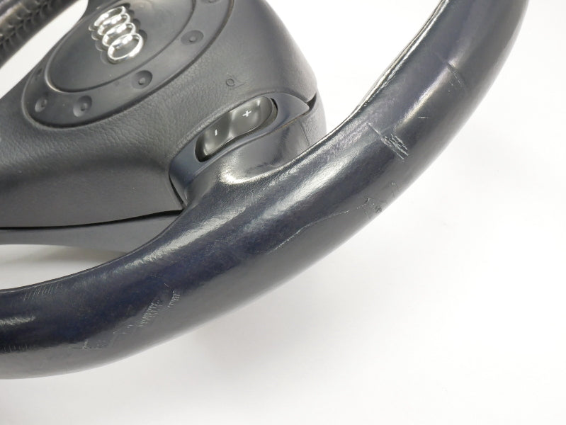 Navy Blue 3 Spoke Sport Steering Wheel 96-02 Audi A4 S4 B5 - Genuine - 4B0 880 201 G