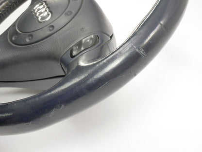 Navy Blue 3 Spoke Sport Steering Wheel 96-02 Audi A4 S4 B5 - Genuine - 4B0 880 201 G