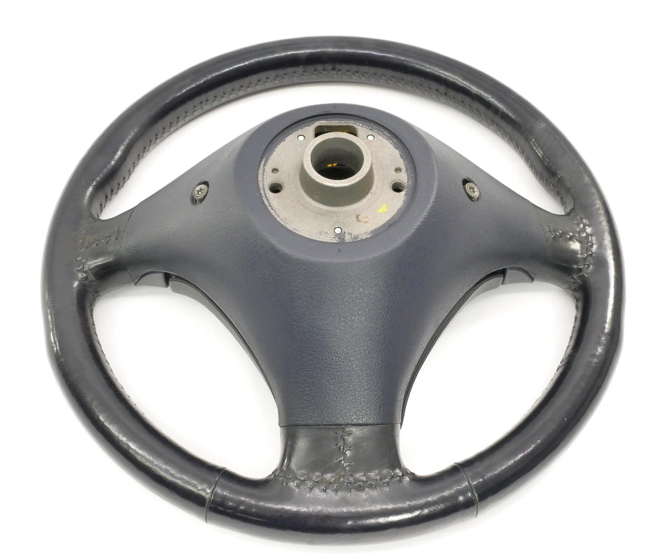 Navy Blue 3 Spoke Sport Steering Wheel 96-02 Audi A4 S4 B5 - Genuine - 4B0 880 201 G