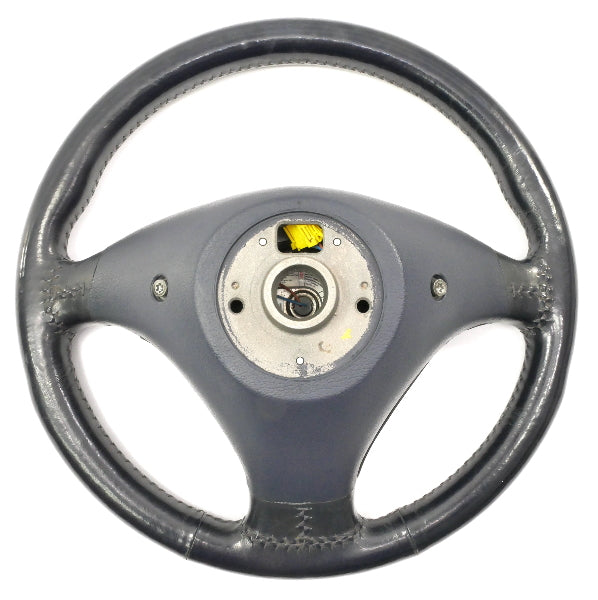 Navy Blue 3 Spoke Sport Steering Wheel 96-02 Audi A4 S4 B5 - Genuine - 4B0 880 201 G