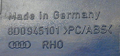 LH Under Tail Light Lower Trim Panel 96-01 Audi A4 S4 B5 LZ5K Blue - 8D0 945 101