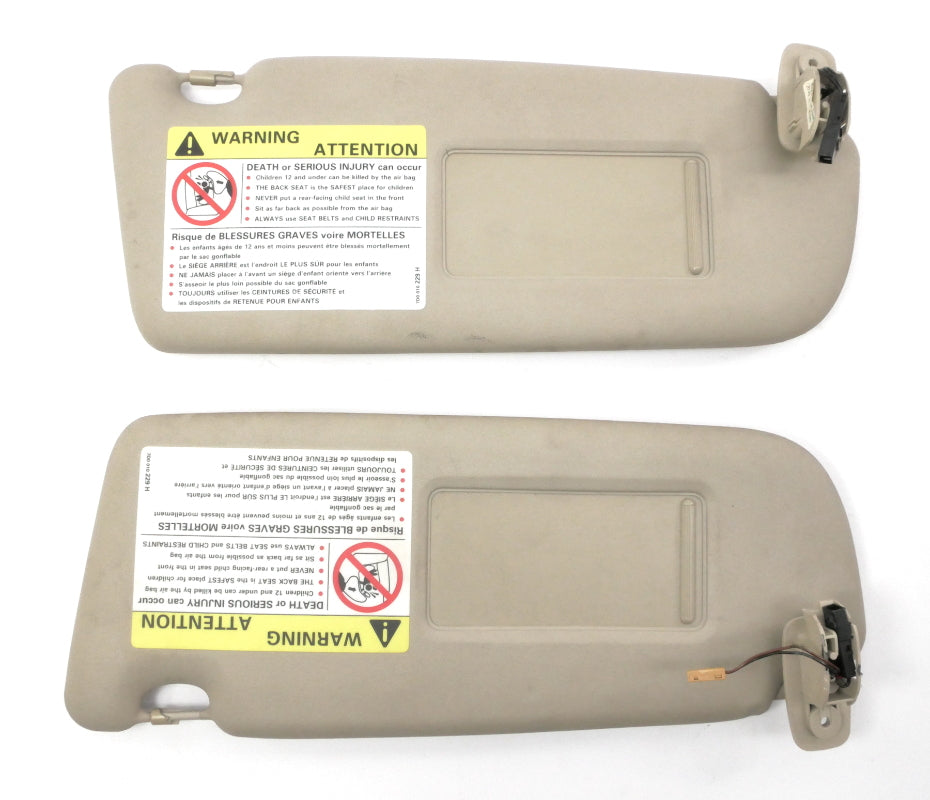 Sunvisor Sun Visor Set Homelink 96-01 Audi A4 B5 - Genuine - 8D0 857 552 / 551
