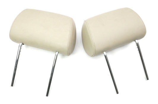 Rear Seat Head Rests Headrests 96-02 Audi A4 B5 - Beige Vinyl - Genuine