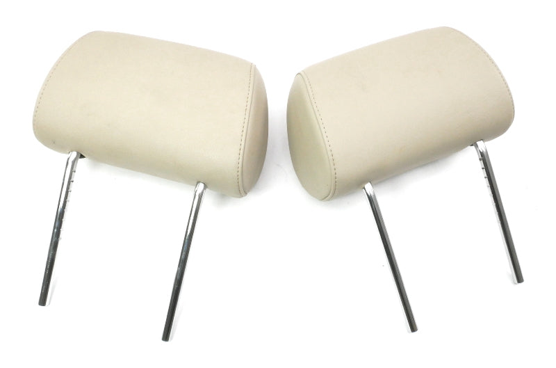 Rear Seat Head Rests Headrests 96-02 Audi A4 B5 - Beige Vinyl - Genuine
