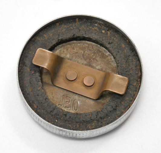 Vintage Aluminum Oil OEL Filler Cap Beetle Bus Ghia Aircooled VW ~ Genuine ~