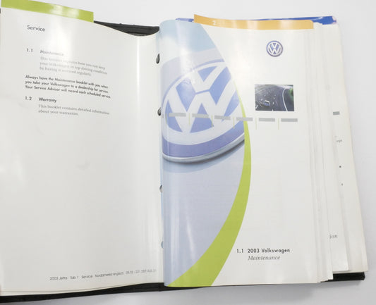 2003 Volkswagen VW Jetta MK4 Owners Manual Book Booklet . Genuine