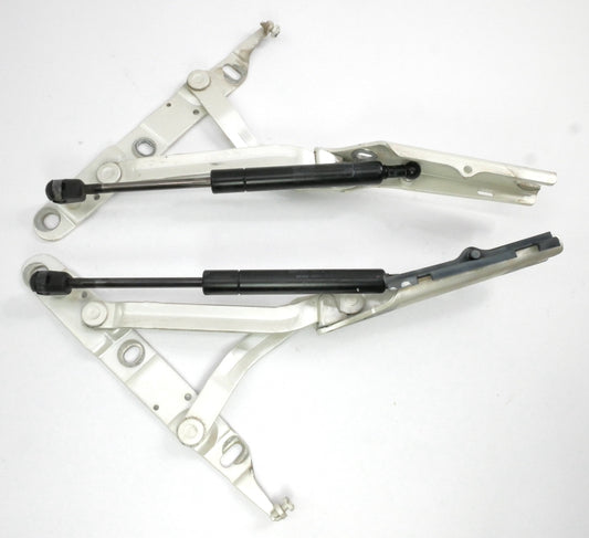Trunk Deck Lid Hinges & Struts 88-95 Audi 80 90 CS Sedan - L0A9 Pearl White