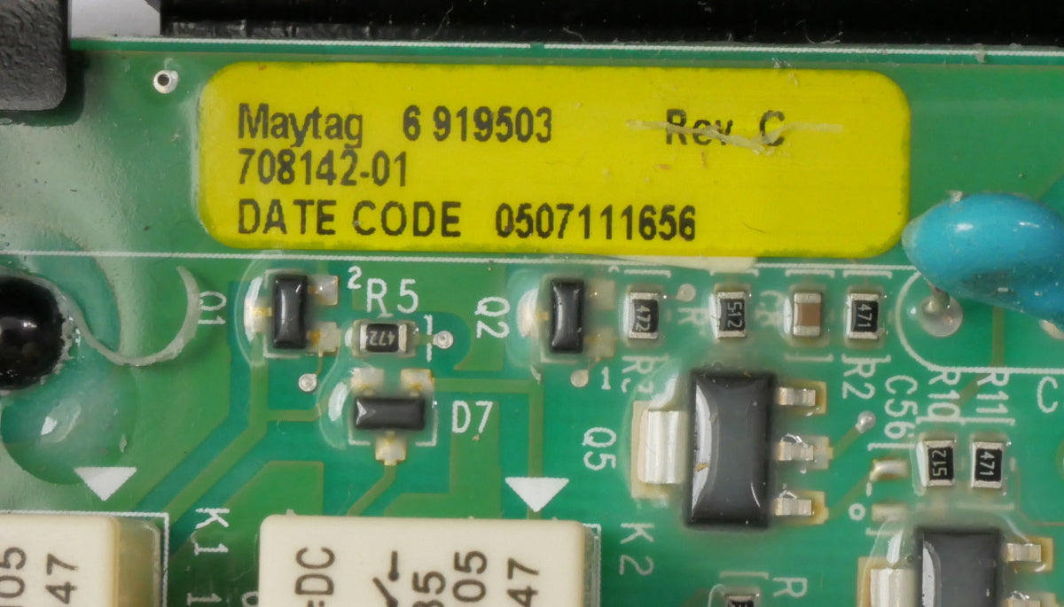 Maytag Dishwasher Quiet Series Control Board 6919503 Rev C - 708142-01
