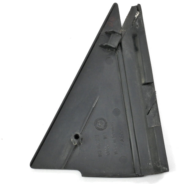 LH Rear Door Window Corner Trim 88-95 Audi 80 90 CS - Genuine - 893 853 273