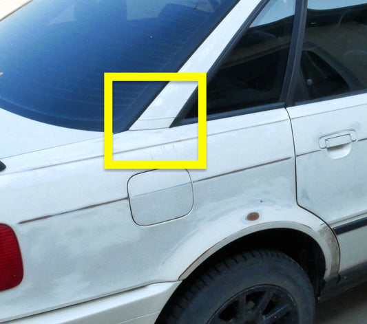 RH Rear C Pillar Trim Molding 88-95 Audi 80 90 CS Sedan Genuine - 8A5 853 216 A