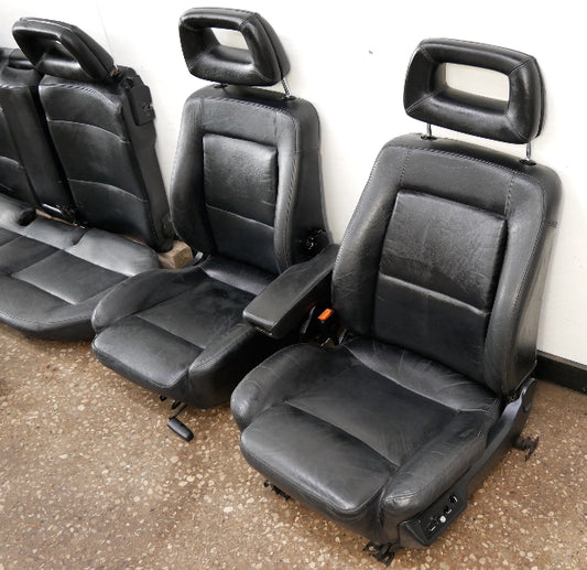 Black Leather Seat Interior Set 1993 Audi 90 CS Quattro
