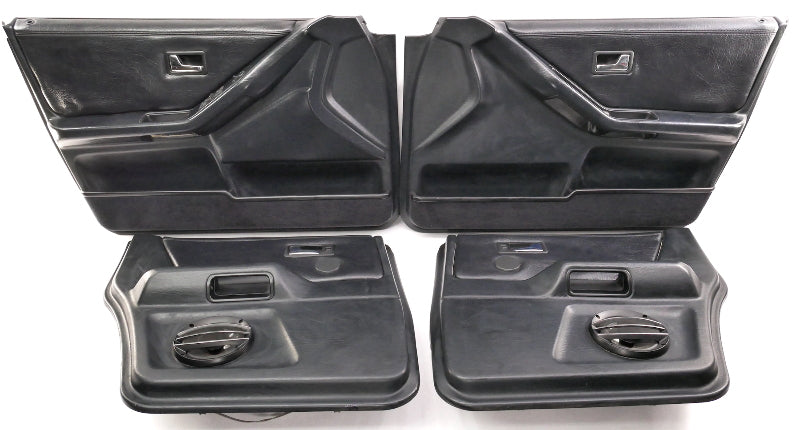Black Door Panel Set 1993 Audi 90 CS Quattro - Genuine - 893 867 105 B / 106 B