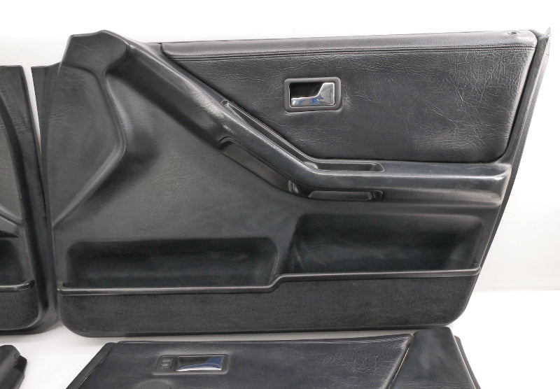 Black Door Panel Set 1993 Audi 90 CS Quattro - Genuine - 893 867 105 B / 106 B