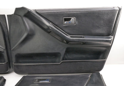 Black Door Panel Set 1993 Audi 90 CS Quattro - Genuine - 893 867 105 B / 106 B