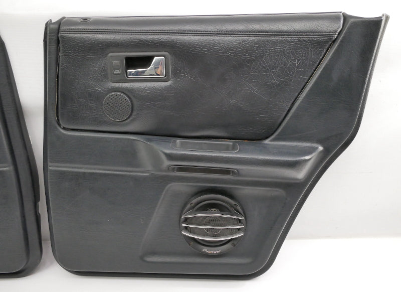 Black Door Panel Set 1993 Audi 90 CS Quattro - Genuine - 893 867 105 B / 106 B