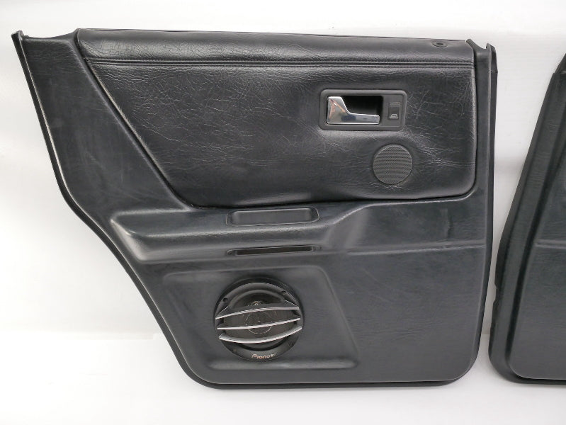 Black Door Panel Set 1993 Audi 90 CS Quattro - Genuine - 893 867 105 B / 106 B