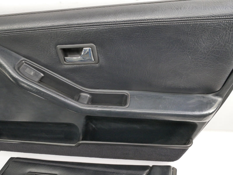 Black Door Panel Set 1993 Audi 90 CS Quattro - Genuine - 893 867 105 B / 106 B