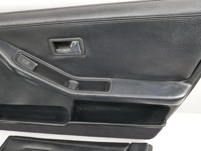 Black Door Panel Set 1993 Audi 90 CS Quattro - Genuine - 893 867 105 B / 106 B
