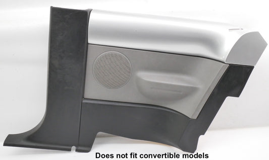 RH Rear Door Side Panel 98-10 VW Beetle Interior Trim LG9R Silver - 1C0 867 044