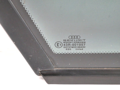 LH Rear Quarter Side Exterior Window Glass 88-93 Audi 90 CS Sedan - Genuine