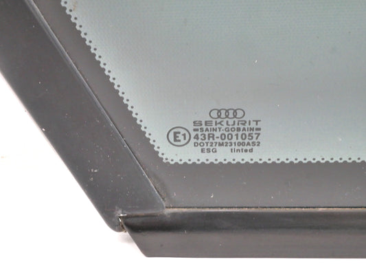 LH Rear Quarter Side Exterior Window Glass 88-93 Audi 90 CS Sedan - Genuine
