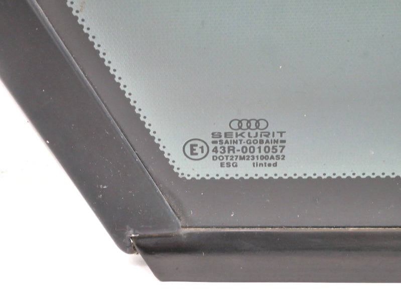 LH Rear Quarter Side Exterior Window Glass 88-93 Audi 90 CS Sedan - Genuine