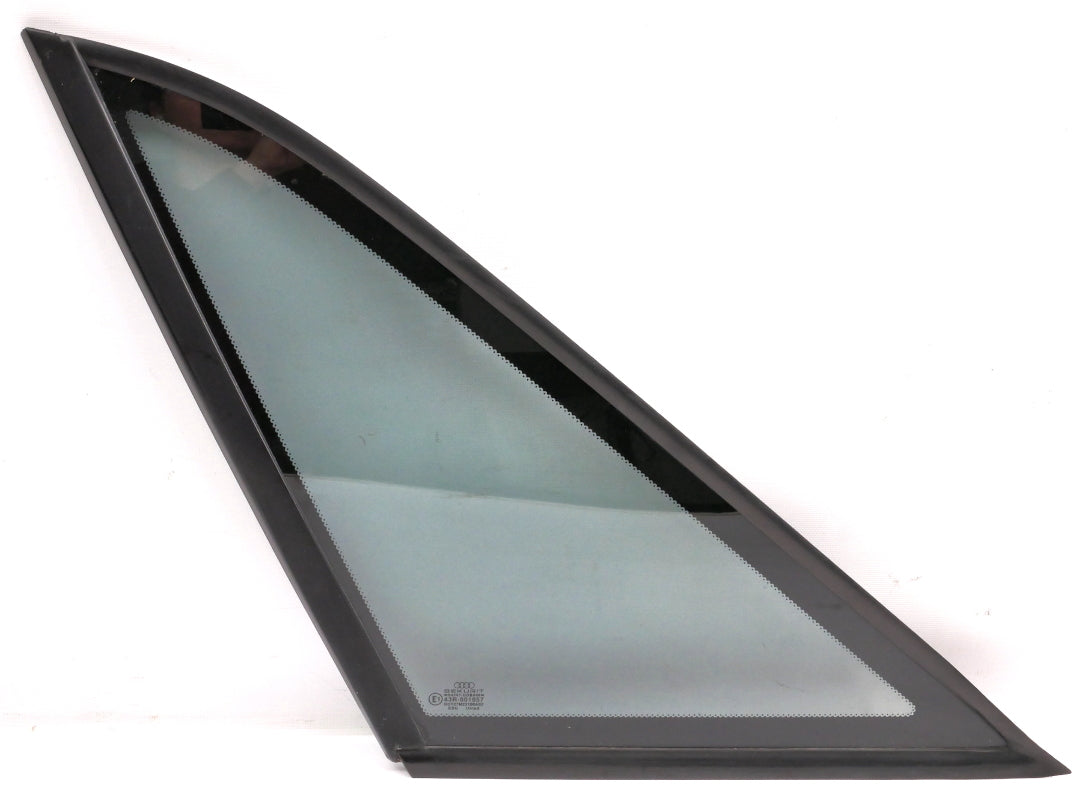 LH Rear Quarter Side Exterior Window Glass 88-93 Audi 90 CS Sedan - Genuine