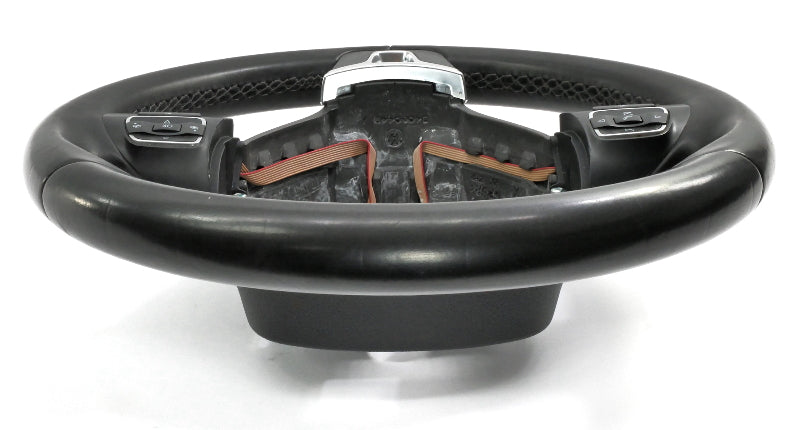 Leather Steering Wheel 10-14 VW Golf Jetta Hybrid Sportwagen MK6 5C0 419 091 AK