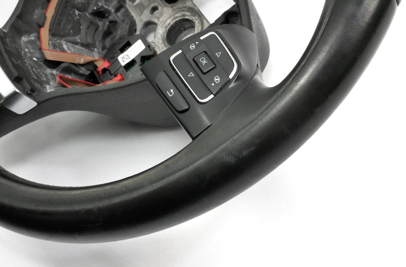 Leather Steering Wheel 10-14 VW Golf Jetta Hybrid Sportwagen MK6 5C0 419 091 AK