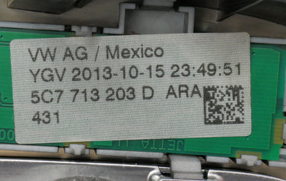 Shifter Gear Selector Trim & DSG Knob 11-14 VW Jetta Sedan MK6 - 5C7 713 203 D -