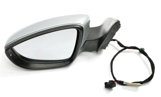 LH Side View Door Exterior Mirror 11-18 VW Jetta MK6 Sedan LA7W Silver - Genuine