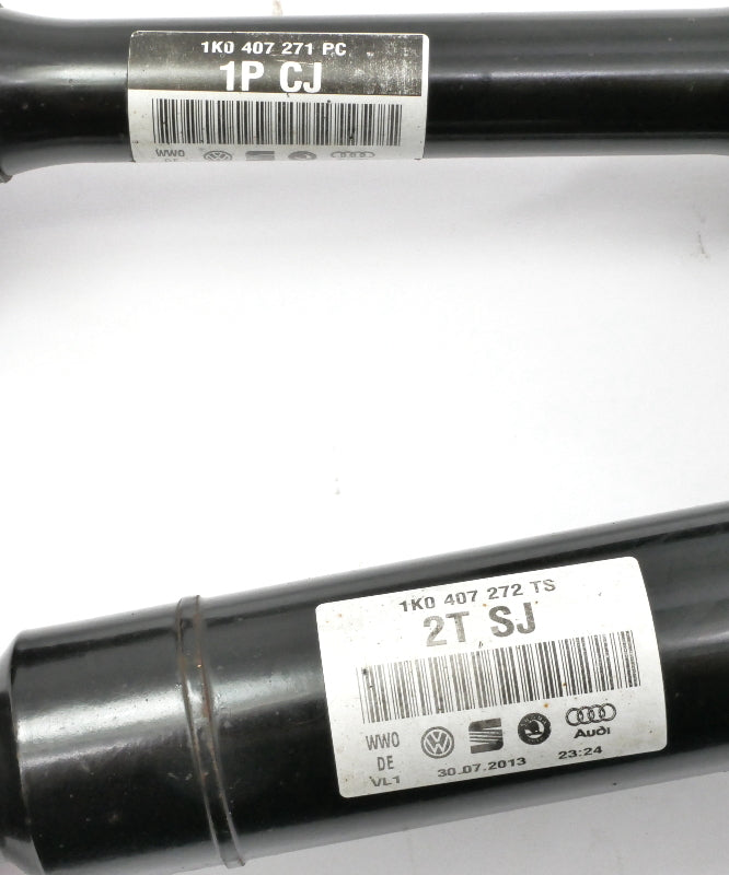 CV Axle Drive Half Shaft Set 13-16 VW Jetta Hybrid MK6 Genuine - 1K0 407 271 PC