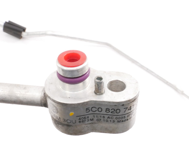 AC A/C Line Hose Fitting 13-16 VW Jetta 1.4T Hybrid MK6 Genuine - 5C0 820 741 AN