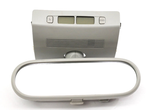Interior Rear View Mirror & Clock 03-10 VW Beetle Convertible Grey 1Y0 857 511 E