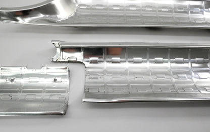 Aluminum Checkered Tail Finish Trim Panel Set 1963 Ford Galaxie Genuine FOMOCO
