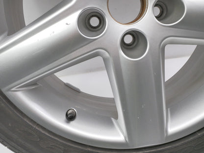 17" x 7.5" Fundo 5 Spoke Alloy Wheel & Tire 02-08 Audi A4 B6 B7 ~ 8E0 601 025 E