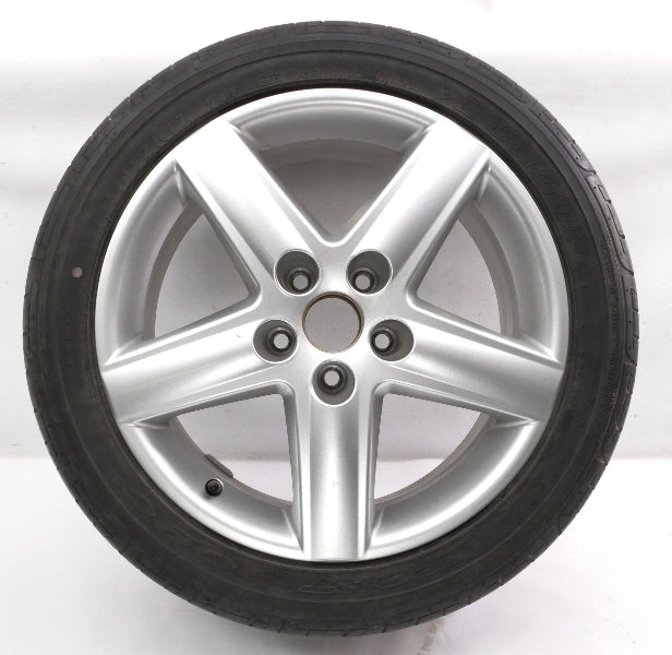 17" x 7.5" Fundo 5 Spoke Alloy Wheel & Tire 02-08 Audi A4 B6 B7 ~ 8E0 601 025 E