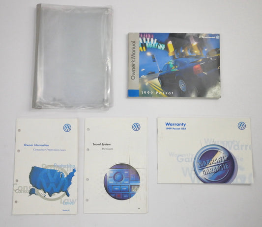 Owners Manual Books 1999 VW Passat B5 - Genuine - Volkswagen