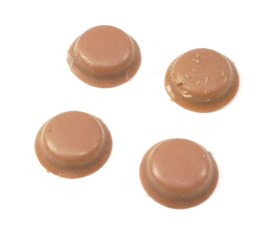 4x Brown Door Panel Screw Cover Caps VW Jetta Rabbit Cabriolet MK1 ~ Genuine