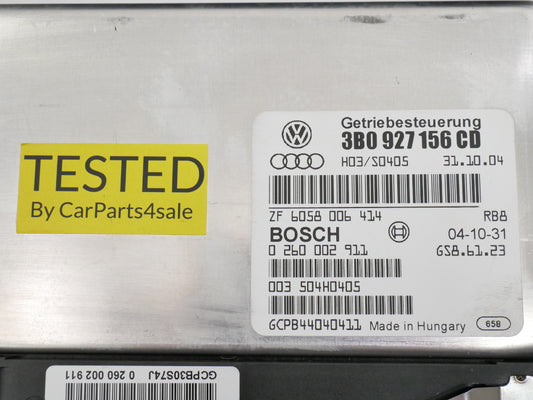 TCM TCU Auto Transmission Computer Module 2005 VW Passat V6 - 3B0 927 156 CD