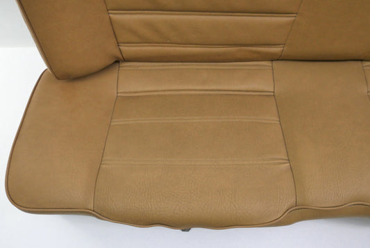 Rear Back Seat 80-93 VW Cabriolet Rabbit Convertible MK1 Brown Vinyl - Genuine